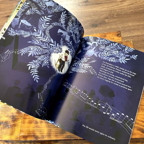 PJ Library Itzhak (Perlman) A Boy Who Loved The Violin Jewish Paperback Book - Picture 6 of 9